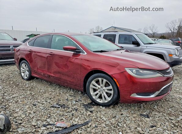 1C3CCCAB7GN166314 2016 CHRYSLER 200 Burgundy Передня права чверть