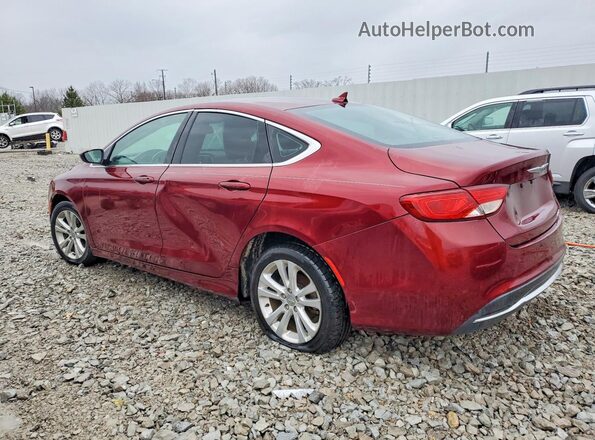 1C3CCCAB7GN166314 2016 CHRYSLER 200 Burgundy Задня ліва чверть