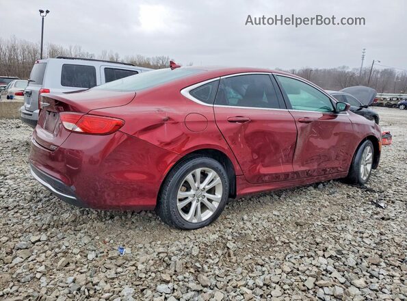 1C3CCCAB7GN166314 2016 CHRYSLER 200 Burgundy Задня права чверть