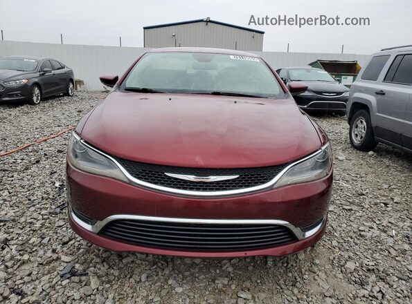 1C3CCCAB7GN166314 2016 CHRYSLER 200 Burgundy Вид наклейки з VIN-кодом