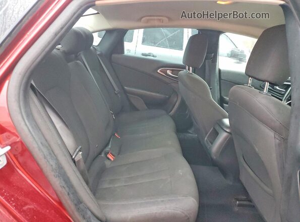 1C3CCCAB7GN166314 2016 CHRYSLER 200 Burgundy Вид задніх сидінь