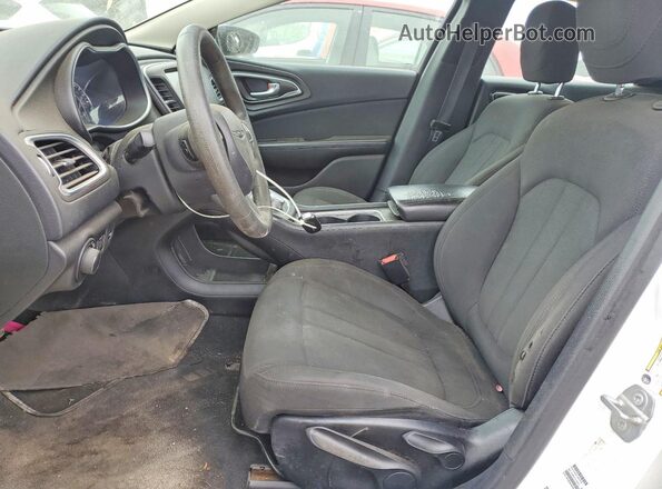 1C3CCCAB7GN169729 2016 CHRYSLER 200 White Widok wnętrza z przodu