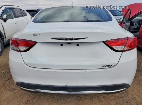 1C3CCCAB7GN169729 2016 CHRYSLER 200 White Widok z tyłu