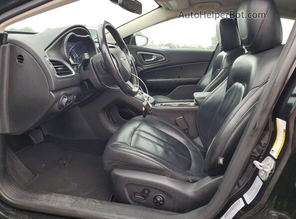 1C3CCCAB7HN505137 2017 CHRYSLER 200 Black Widok wnętrza z przodu