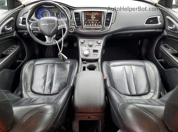 1C3CCCAB7HN505137 2017 CHRYSLER 200 Black Widok deski rozdzielczej