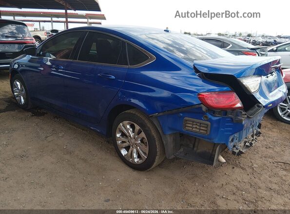 1C3CCCAB8GN152423 2016 CHRYSLER 200 Blue Trasero izquierdo