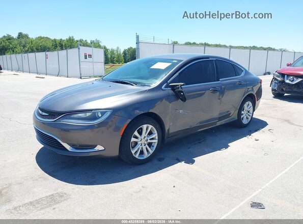 1C3CCCAB8GN161039 2016 CHRYSLER 200 Gray 