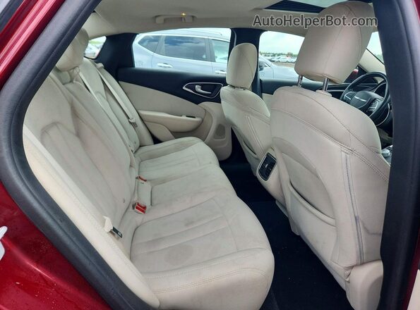 1C3CCCAB8GN168444 2016 CHRYSLER 200 Темно-бордовый Вид задних сидений