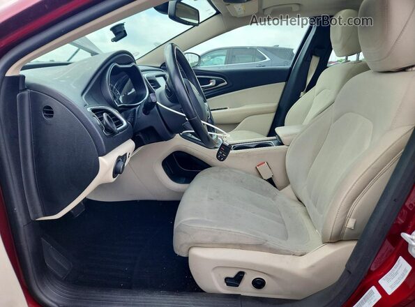 1C3CCCAB8GN168444 2016 CHRYSLER 200 Темно-бордовый Вид салона спереди