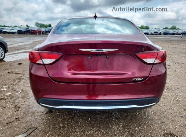 1C3CCCAB8GN168444 2016 CHRYSLER 200 Темно-бордовый Вид сзади