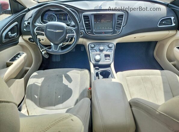 1C3CCCAB8GN168444 2016 CHRYSLER 200 Темно-бордовый Вид панели приборов