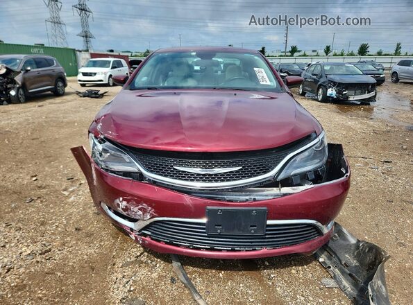 1C3CCCAB8GN168444 2016 CHRYSLER 200 Темно-бордовый Вид спереди