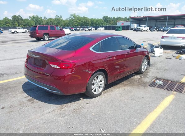 1C3CCCAB9GN104011 2016 CHRYSLER 200 Red უკანა მარჯვენა