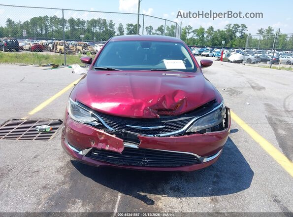 1C3CCCAB9GN104011 2016 CHRYSLER 200 Red ხელსაწყოთა პანელის ხედი