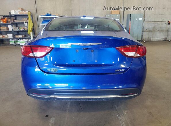 1C3CCCAB9GN124369 2016 CHRYSLER 200 Blue Հետևի տեսք