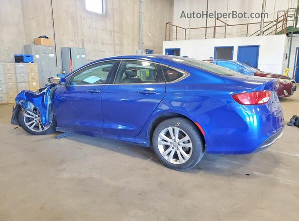 1C3CCCAB9GN124369 2016 CHRYSLER 200 Blue Հետևի ձախ