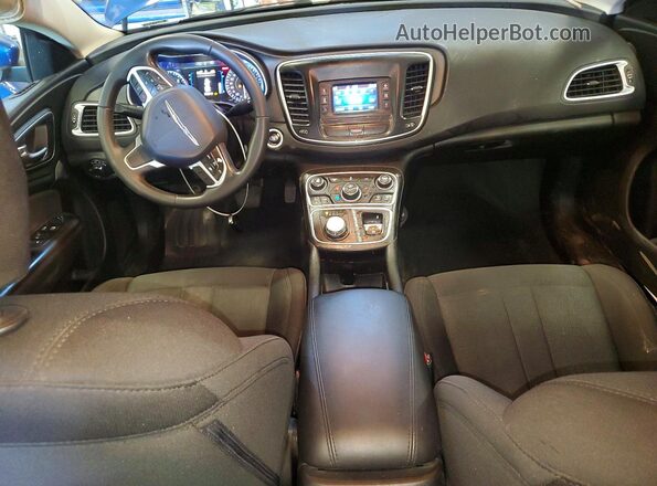 1C3CCCAB9GN124369 2016 CHRYSLER 200 Blue Առջևի վահանակի տեսք