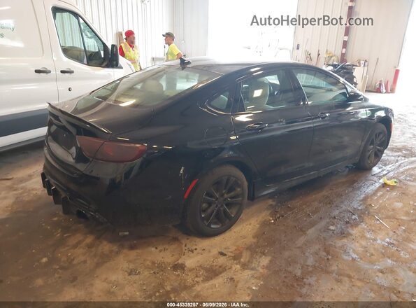 1C3CCCAB9GN150020 2016 CHRYSLER 200 Black Задня права чверть