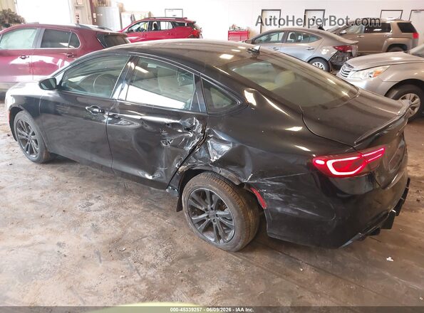 1C3CCCAB9GN150020 2016 CHRYSLER 200 Black Задня ліва чверть