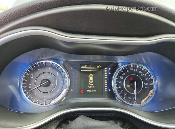 1C3CCCAB9GN162703 2016 CHRYSLER 200 Charcoal Widok zestawu wskaźników