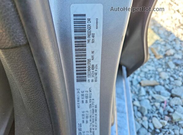 1C3CCCABXGN137695 2016 CHRYSLER 200 Silver VIN sticker view