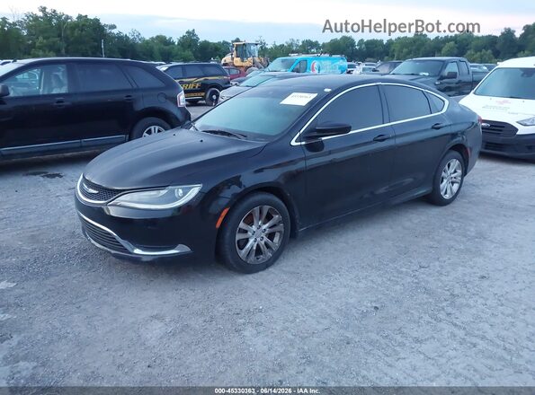 1C3CCCABXGN165478 2016 CHRYSLER 200 Black Przód lewy