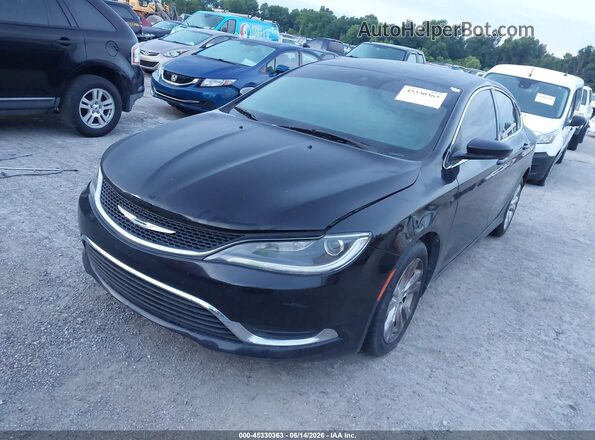 1C3CCCABXGN165478 2016 CHRYSLER 200 Black Widok z przodu