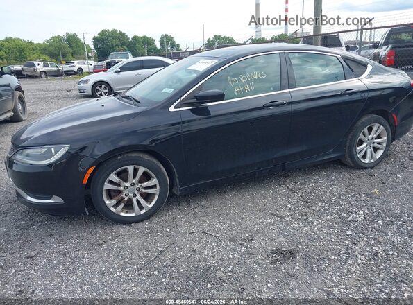 1C3CCCABXGN181180 2016 CHRYSLER 200 Black Вид спереду
