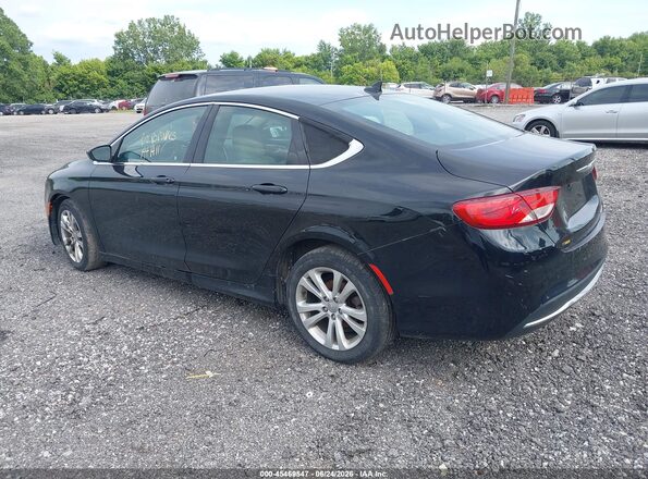 1C3CCCABXGN181180 2016 CHRYSLER 200 Black Задня ліва чверть