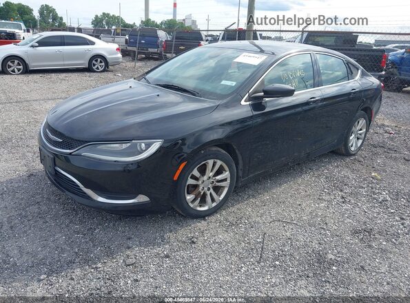 1C3CCCABXGN181180 2016 CHRYSLER 200 Black Передня ліва чверть
