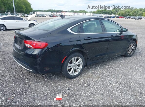 1C3CCCABXGN181180 2016 CHRYSLER 200 Black Задня права чверть
