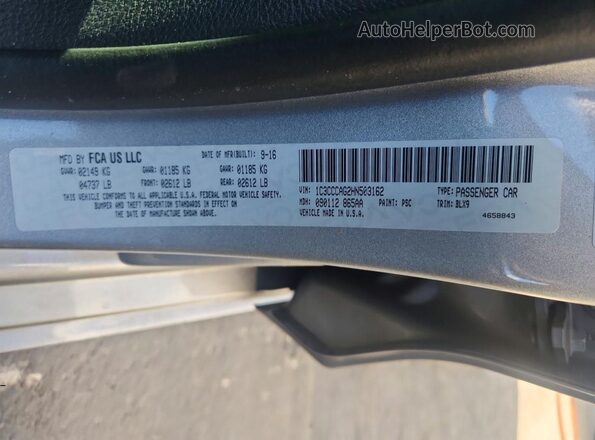 1C3CCCAG2HN503162 2017 CHRYSLER 200 Silver 
