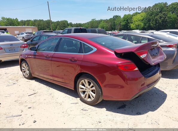 1C3CCCAG6GN190809 2016 CHRYSLER 200 Red Trasero izquierdo