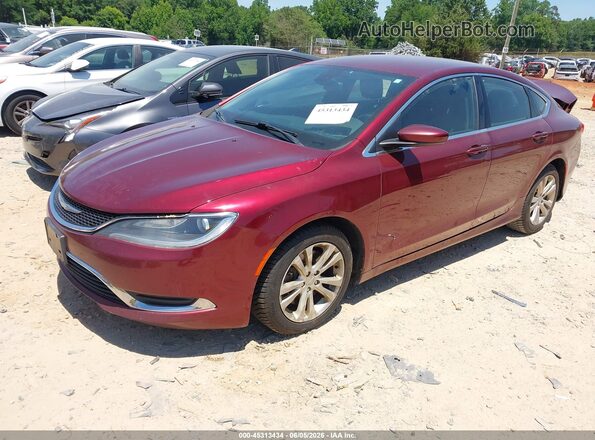 1C3CCCAG6GN190809 2016 CHRYSLER 200 Red Vista tres cuartos delantera izquierda