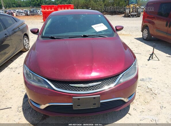 1C3CCCAG6GN190809 2016 CHRYSLER 200 Red Vista del cuadro de instrumentos