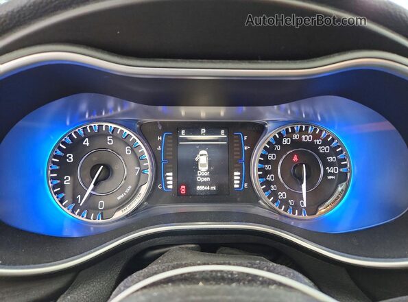 1C3CCCAG7HN509944 2017 CHRYSLER 200 White ხელსაწყოთა პანელის ხედი