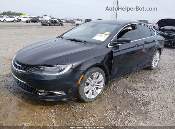 1C3CCCAG9GN119006 2016 CHRYSLER 200 Black Передня ліва чверть