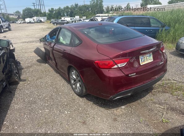 1C3CCCBB0GN188024 2016 CHRYSLER 200 Burgundy Հետևի ձախ