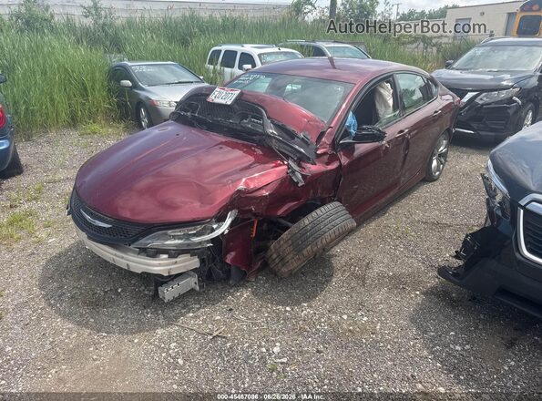 1C3CCCBB0GN188024 2016 CHRYSLER 200 Burgundy Առջևի ձախ երեք քառորդ տեսարան