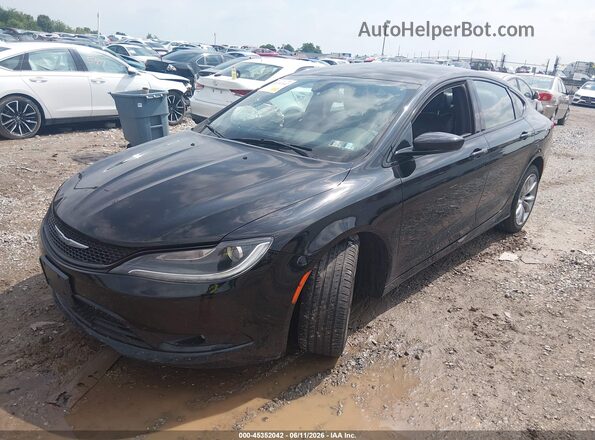 1C3CCCBB1GN161639 2016 CHRYSLER 200 Черный Передняя левая четверть