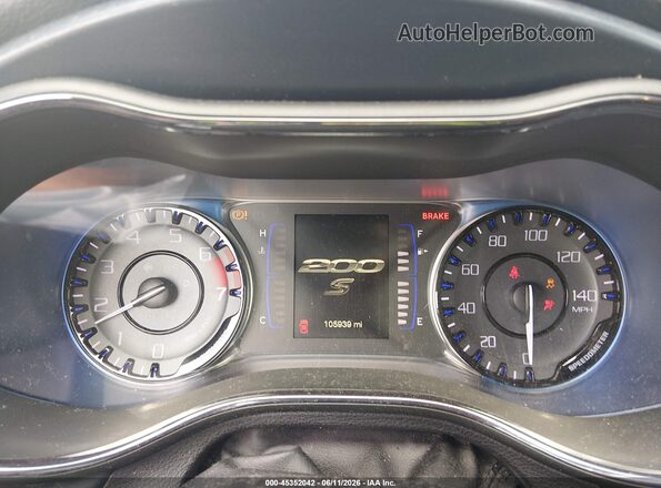 1C3CCCBB1GN161639 2016 CHRYSLER 200 Черный Вид задних сидений