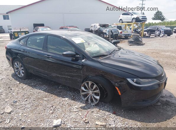 1C3CCCBB1GN161639 2016 CHRYSLER 200 Черный Вид спереди