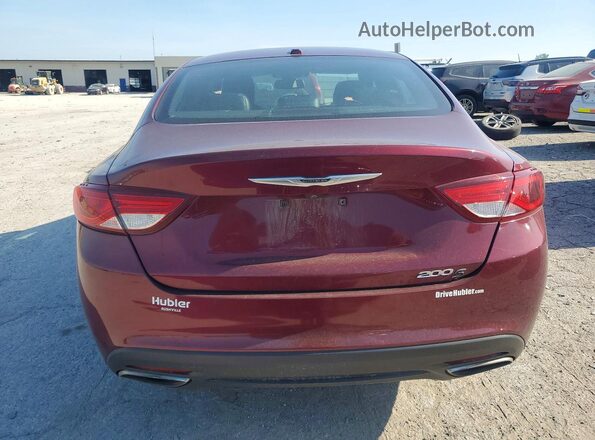 1C3CCCBB4GN124150 2016 CHRYSLER 200 Maroon Հետևի տեսք