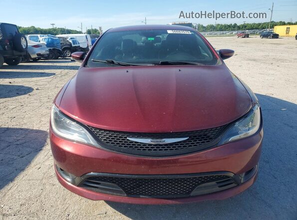 1C3CCCBB4GN124150 2016 CHRYSLER 200 Maroon Դիմացի տեսք