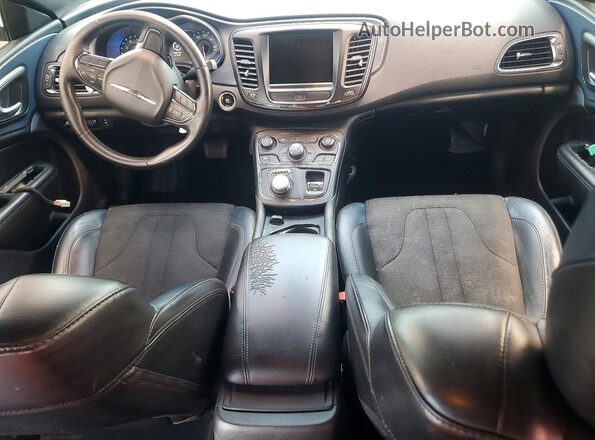 1C3CCCBB5GN139028 2016 CHRYSLER 200 Black Dashboard view