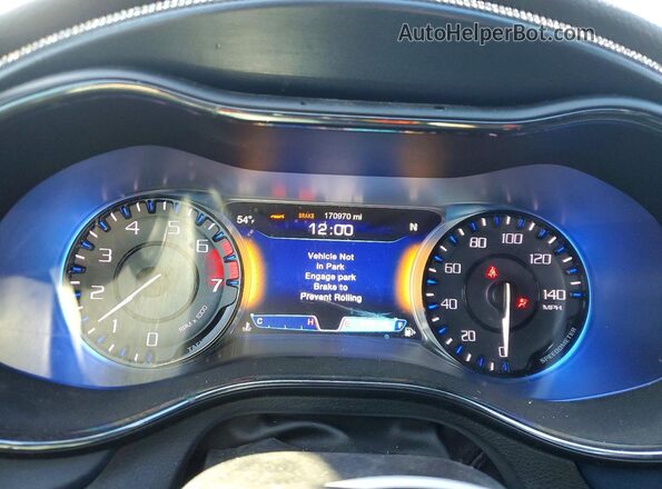 1C3CCCBB6GN134159 2016 CHRYSLER 200 Gray Instrument cluster view