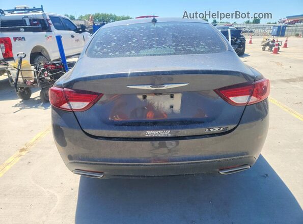 1C3CCCBB9GN178978 2016 CHRYSLER 200 Charcoal Widok z tyłu