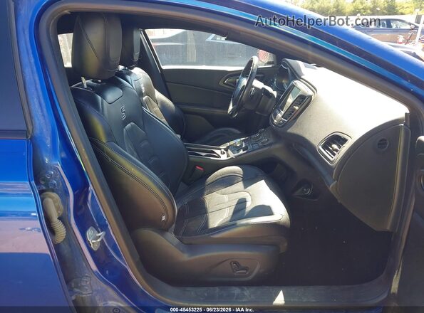 1C3CCCBG9GN101572 2016 CHRYSLER 200 Blue Вид салону спереду