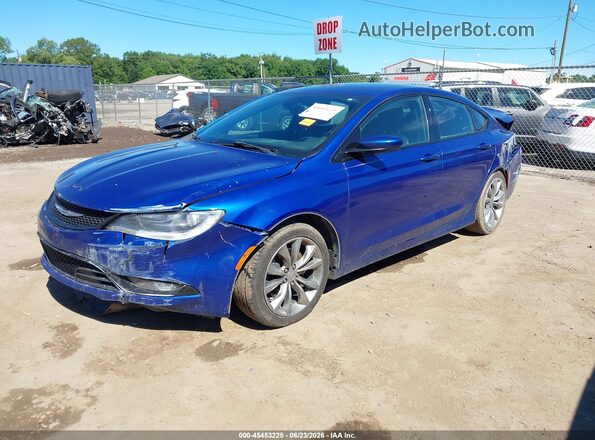 1C3CCCBG9GN101572 2016 CHRYSLER 200 Blue Передня ліва чверть