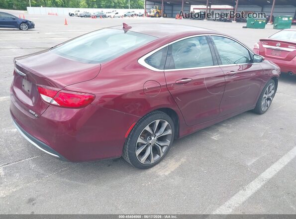 1C3CCCCBXGN147169 2016 CHRYSLER 200 Burgundy უკანა მარჯვენა